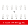 6 + 6 gratis Vasos Cerveza IPA mini